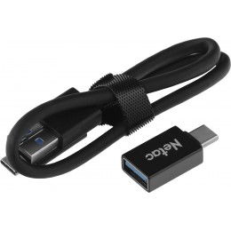 Накопитель SSD Netac USB-C 960Gb NT01Z7S-960G-32BK Z7S 2.5" черный
