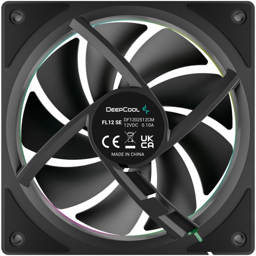 Вентилятор Deepcool FL12 SE ARGB 120мм черный - тихий 4-pin, 28.67дБ (R-FL12SE-BKAPN1-G)