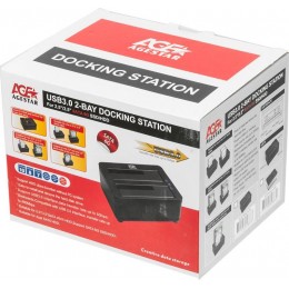 Док-станция для HDD AgeStar 3UBT8 SATA III USB3.0 пластик/алюминий черный 2 [3UBT8]