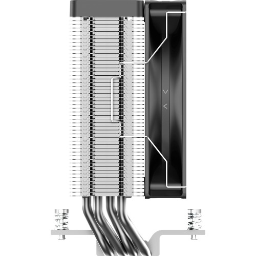 Кулер для процессора Ocypus Delta A40 Elite BK: Эффективное охлаждение (220W, 4-pin PWM, 120mm вентилятор, совместимость AM5/AM4)