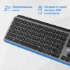 Клавиатура Оклик K859W USB Беспроводная Slim Multimedia - Серый/Черный цвет, Идеальный Выбор для Удобства работы
