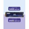 Твердотельный накопитель/ Kingspec SSD NX-512 2280, 512GB, M.2(22x80mm), NVMe, PCIe 3.0 x4, 3D TLC, R/W 3400/2500MB/s, IOPs 380 000/320 000, TBW 500, DWPD 0.89 (3 года) SHENZHEN KINGSPEC ELECTRONICS TECHNOLOGY CO LTD