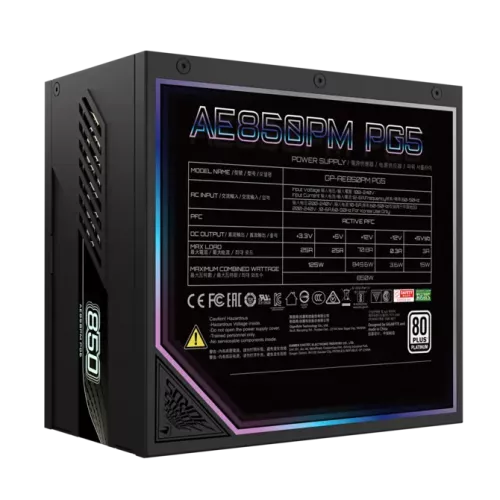 Купить блок питания Gigabyte AORUS ELITE P850W 850W 80+ Platinum – мощный и надежный ATX Power Supply с полным модульным подключением и поддержкой PCIe 5.0
