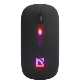 Defender Беспроводная оптическая мышь Touch MM-997 черн,2.4+BT,RGB,400mAh,бесшумная