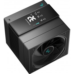 Устройство охлаждения(кулер) Deepcool Assassin IV VC Vision Soc-AM5/AM4/1200/2066/1700/1851 черный 4-pin 22.6-29.3dB Al+Cu LCD 300W 1780gr Ret (R-ASN4-BKNVMD-G)