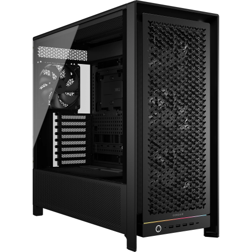 Купить корпус Corsair Frame 5000D RS High-Airflow - Midi-Tower без блока питания, TG, 4x140mm, E-ATX, ATX, mATX, mITX, черный