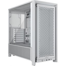 Корпус без блока питания/ Case Corsair Frame 4000D, Midi-Tower, TG, no fan, 2xUSB-A 3.2, 1xUSB 3.2 Type-C, E-ATX, ATX, mATX, mITX White