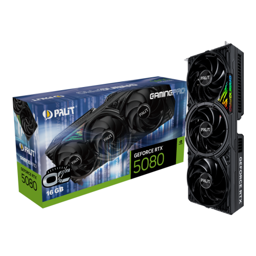 Видеокарта Palit RTX 5080 16GB GAMINGPRO OC - Высокая производительность для геймеров