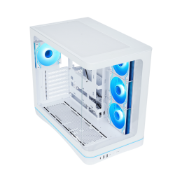 Корпус ПК без блока питания/ Case SAMA V62S White, Midi-Tower, TG, 4x120mm ARGB, 2xUSB 3.0 + 1xUSB 3.2 Type-C, ATX, mATX, mITX White