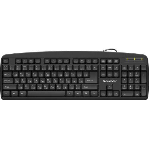 Defender Проводная клавиатура Office HB-910 RU,черный,полноразмерная Defender