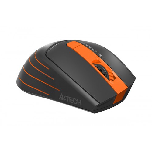 Мышь A4Tech Fstyler FG30S серый/оранжевый оптич. 2000dpi silent беспров. USB 6but (FG30S ORANGE) A4Tech