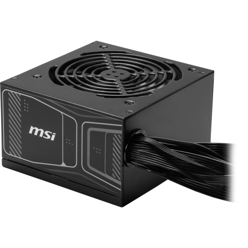 Блок питания ПК/ Power Supply MSI MAG A750GN PCIE5, 750W 80+ Gold (ATX, 3.1, PCIe 5.1, Non-modular, 1x24(20+4)pin, 2xCPU 8(4+4)pin, 2xPCIe*2 8(6+2)pin, 1x12VHPWR (450W), 4xSATA3, 2xMOLEX4pin, Active, 120x120mm, 140x150x86mm, APFC, black) MSI
