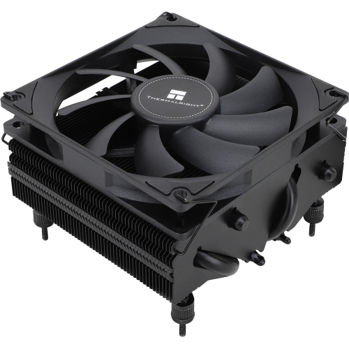 Кулер для процессора/ CPU Cooler Thermalright AXP-90 X53 Black (4-pin PWM, 38mm, Ni/Cu, 4x6mm, 1x92mm, 42.58CFM, 22.4dBA, 2700RPM, S: 1851/1700/1200/115X, AM5/AM4, black) Thermalright