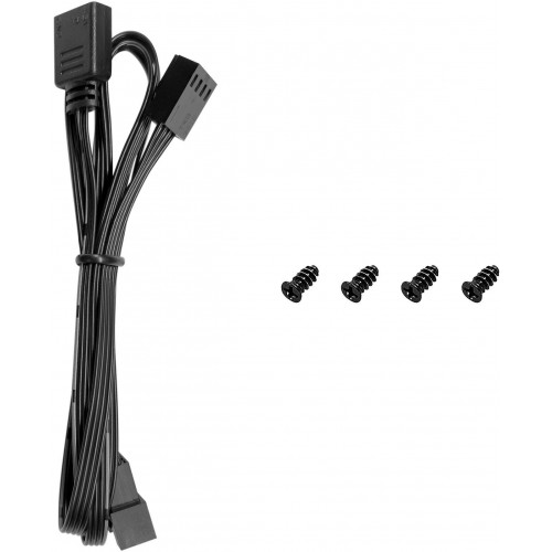 Вентилятор Deepcool FL12 SE ARGB 120мм черный - тихий 4-pin, 28.67дБ (R-FL12SE-BKAPN1-G)