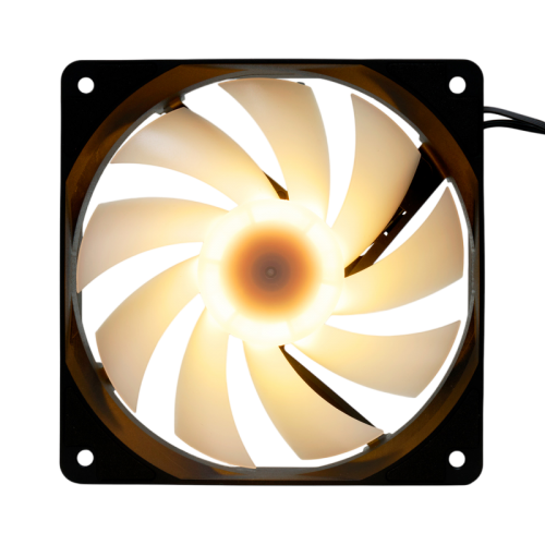 Кулер для ПК/ Case Cooler HSPD Orbis F1 Black (120x120x25mm, 4-pin PWM, ARGB, 56.7CFM, 28.8dBA, 1500RPM, Black) HSPD