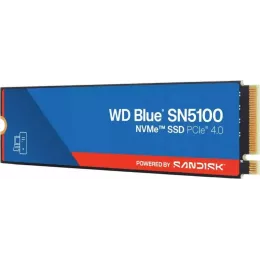 Твердотельные накопители/ WD SSD Blue SN5100, 500GB, M.2(22x80mm), NVMe, PCIe 4.0 x4, TLC, R/W 6600/5600MB/s, TBW 300, DWPD 0.3 (12 мес.)