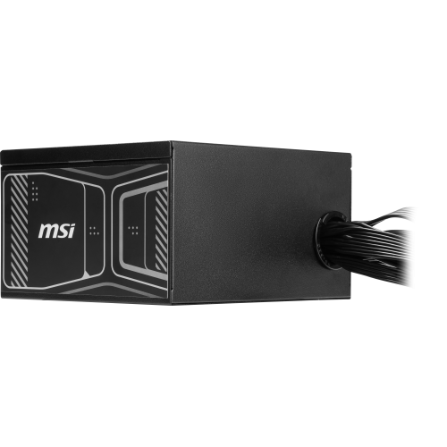 Блок питания ПК/ Power Supply MSI MAG A750GN PCIE5, 750W 80+ Gold (ATX, 3.1, PCIe 5.1, Non-modular, 1x24(20+4)pin, 2xCPU 8(4+4)pin, 2xPCIe*2 8(6+2)pin, 1x12VHPWR (450W), 4xSATA3, 2xMOLEX4pin, Active, 120x120mm, 140x150x86mm, APFC, black) MSI