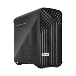Корпус ПК без блока питания/ Case Fractal Design Torrent Compact TG Dark Tint, Midi-Tower, 2x180mm, 2xUSB-A 3.2 + 1xUSB 3.2 Type-C E-ATX, SSI-CEB, ATX, mATX, mITX Black