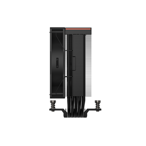 Кулер для процессора/ CPU Cooler PCCooler RT500 Digital ARGB BK (240W, 4-pin PWM, LED temp., 152mm, Al/Cu, 5x6mm, ARGB, 1x120mm, 73.32CFM, 34.9dBA, 2200RPM, S: 1851/1700/1200/115X, AM5/AM4, black) PcCooler