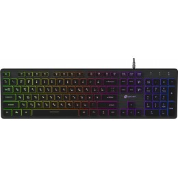 Клавиатура Оклик 550ML черный USB slim Multimedia LED (1061617) кабель 1.5м