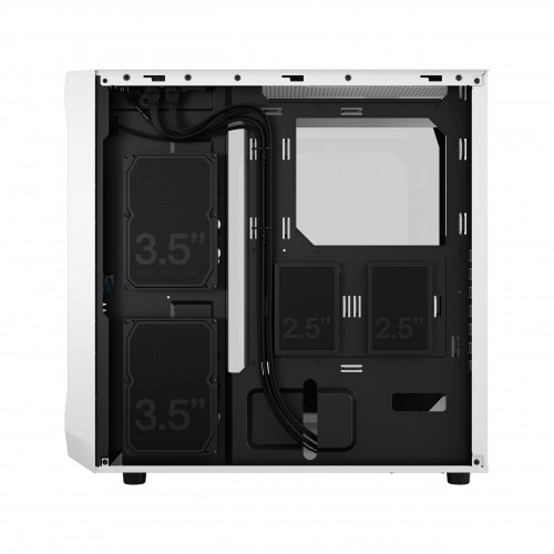Корпус ПК Fractal Design Focus 2 RGB White - Midi-Tower без блока питания для ATX, mATX, mITX с 2x140mm RGB вентиляторами и 2xUSB-A 3.2