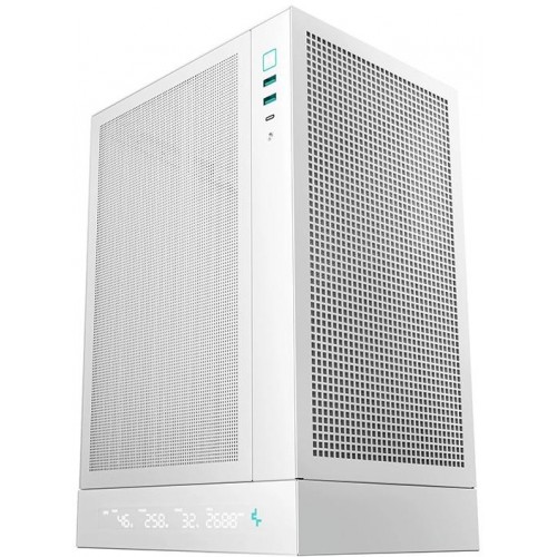Корпус Deepcool CH170 DIGITAL белый mATX с вентиляцией 1x120mm и портами USB 2.0/3.0 для надежной сборки ПК