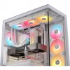 Купить корпус Corsair 3500X LX-R RGB iCUE LINK - Midi-Tower с ARGB, 3 вентилятора, USB 3.2, белый, для E-ATX, ATX, mATX, mITX