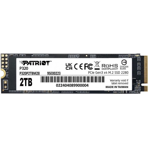 Твердотельный накопитель Patriot P320 2TB M.2 2280 PCIe 3.0 x4 - Высокоскоростное хранилище для вашего ПК