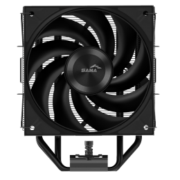 Кулер для процессора/ CPU Cooler SAMA A40 (240W, 4-pin PWM, 152mm, 4x6mm, 1x120mm, 78CFM, 29dBA, 2200RPM, S: 1851/1700/1200/115X, AM5/AM4, black)