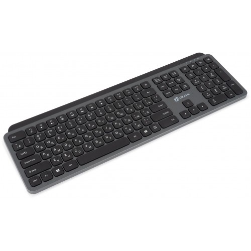 Клавиатура Оклик K859W USB Беспроводная Slim Multimedia - Серый/Черный цвет, Идеальный Выбор для Удобства работы