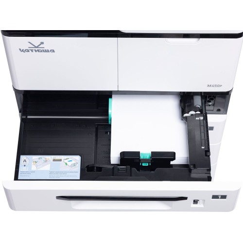 МФУ Катюша M450p принтер/копир/сканер, А3 формат, монохромный, 50 А4/мин, Сканер цвет/чб. CPU 1200 МГц, 4 ГБ RAM, Ethernet, USB, USB-host,. 10" панель. Тонер в комплекте 10 000 отп. Российская сборка Katusha IT