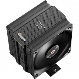Кулер для процессора/ CPU Cooler Ocypus Iota A40 BK Dual Fan (220W, 4-pin PWM, LED temp., 156.7mm, Al/Cu, 4x6mm, 2x120mm, 77CFM, 29dBA, 2000RPM, S: 1851/1700/1200/115X, AM5/AM4, black)