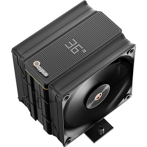 Кулер для процессора Ocypus Iota A40 BK: Двухвентиляторная система, 220W, LED-температура, совместимость с AM5/AM4