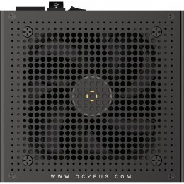 Блок питания ПК/ Power Supply Ocypus Iota P1000, Model P1000-GF, 1000W 80+ Gold (ATX, 3.1, Full modular, 1x24(20+4)pin, 2xCPU 8(4+4)pin, 3xPCIe*2 8(6+2)pin, 1x12V-2x6, 8xSATA3 , Active, 120x120mm, 150x140x86mm, APFC, black)