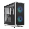 Корпус ПК Fractal Design Focus 2 RGB White - Midi-Tower без блока питания для ATX, mATX, mITX с 2x140mm RGB вентиляторами и 2xUSB-A 3.2