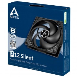 Вентилятор корпусной ARCTIC Cooling P12 Silent (black/black) (ACFAN00130A)