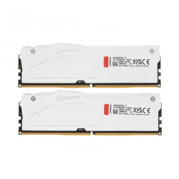 Память оперативная/ Kingston 32GB 6000MT/s DDR5 CL36 DIMM (Kit of 2) FURY Beast White RGB EXPO