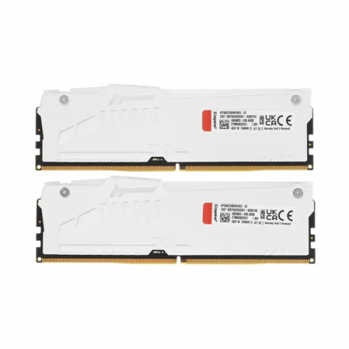 Память оперативная/ Kingston 32GB 6000MT/s DDR5 CL36 DIMM (Kit of 2) FURY Beast White RGB EXPO Kingston