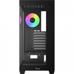 Корпус ПК без блока питания/ Case Ocypus Gamma C72 BK ARGB, Midi-Tower, TG, 4x120mm ARGB, 2xUSB-A 2.0 + 1xUSB-A 3.0, ATX, mATX, mITX Black