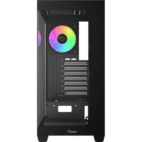 Корпус ПК Ocypus Gamma C72 BK ARGB - Midi-Tower с 4x120mm ARGB, USB 2.0/3.0, поддержка ATX/mATX/mITX
