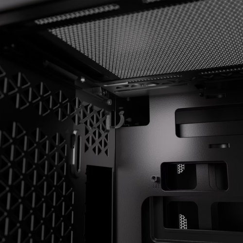 Корпус без блока питания/ Case Corsair iCUE LINK 2500X RGB, Midi-Tower, TG, 2x120mm RGB, 2xUSB-A 3.2, 1xUSB 3.2 Type-C, mATX, mITX Black Corsair
