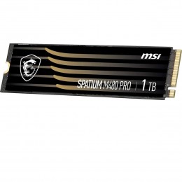 MSI SSD SPATIUM M480 Pro, 1000GB, M.2(22x80mm), NVMe, PCIe 4.0 x4, 3D TLC, R/W 7400/6000, IOPs 750 000/1 000 000, DRAM buffer 1024MB, TBW 700, DWPD 0.38 (5 лет)