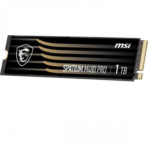MSI SSD SPATIUM M480 Pro, 1000GB, M.2(22x80mm), NVMe, PCIe 4.0 x4, 3D TLC, R/W 7400/6000, IOPs 750 000/1 000 000, DRAM buffer 1024MB, TBW 700, DWPD 0.38 (5 лет) MSI