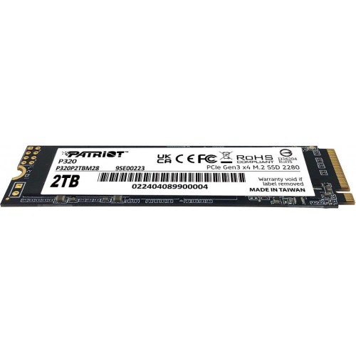 Твердотельный накопитель Patriot P320 2TB M.2 2280 PCIe 3.0 x4 - Высокоскоростное хранилище для вашего ПК