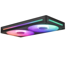 Кулер для корпуса ПК/ Case Cooler NZXT F240 RGB Core (120x120x25mm, 4-pin PWM, RGB, 75.12CFM, 30dBA, 2400RPM, Black, Single-Frame RGB Fan Unit)