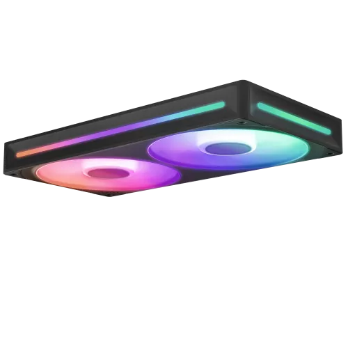 Кулер для корпуса ПК/ Case Cooler NZXT F240 RGB Core (120x120x25mm, 4-pin PWM, RGB, 75.12CFM, 30dBA, 2400RPM, Black, Single-Frame RGB Fan Unit) NZXT