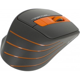 Мышь A4Tech Fstyler FG30S серый/оранжевый оптич. 2000dpi silent беспров. USB 6but (FG30S ORANGE)