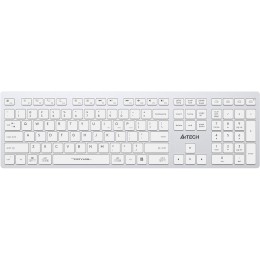 Клавиатура A4Tech FBX50C белый USB беспроводная BT/Radio slim Multimedia (FBX50C WHITE)