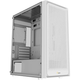 Корпус ПК без блока питания/ Case Ocypus Gamma C50 WH, Mini-Tower, TG, no fans, 1xUSB-A 3.0 + 2xUSB 2.0, mATX, mITX White