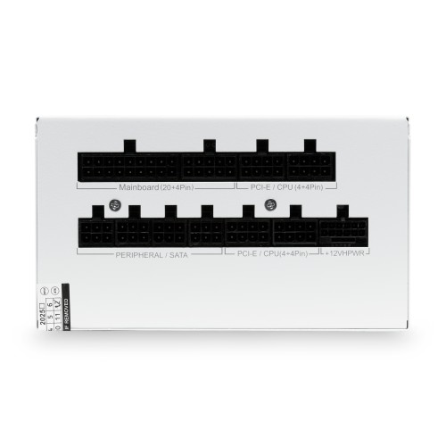 Блок питания/ Power Supply HSPD, 850W 80+ Gold (ATX, 3.1, PCIe 5.1, Full modular, 1x24(20+4)pin mesh 550mm, 2xCPU 8(4+4)pin 700mm, 2xPCIe*2 8(6+2)pin 600+150mm, 1x12VHPWR PCIe 5.1 12+4pin 600W 600mm, 3xSATA*3 450+150+150mm, 1xMOLEX4pin*3 450+150+150mm , A